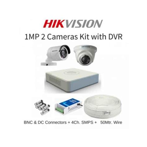 Buy Hikvision 2 Cameras 1MP with 4 Channel DVR Combo Kit - infernocart