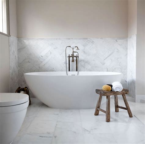 Marble Tile Bathroom Floor Camelot Honey 7.5x30cm| Limestone Effect