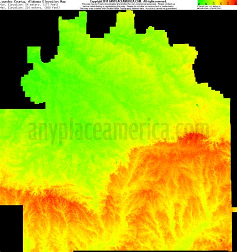 Free Lowndes County, Alabama Topo Maps & Elevations
