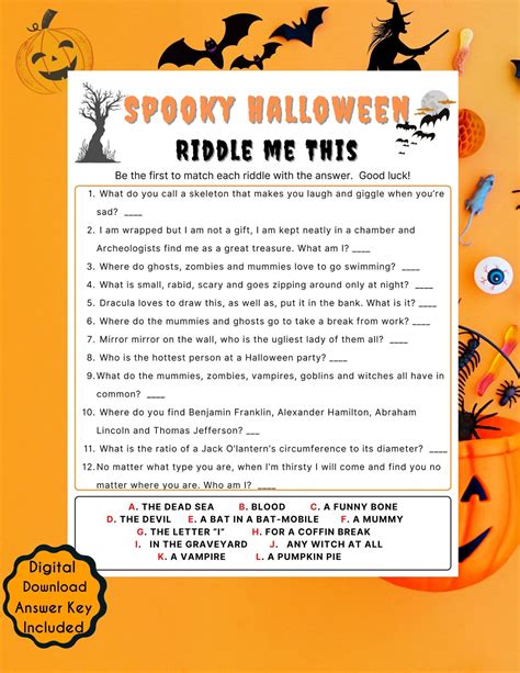 Childrens Halloween Riddles