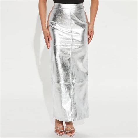 Giselle Metallic Maxi Skirts – Label Frenesi Fashion