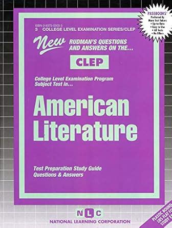 Buy American Literature: Passbooks Study Guide (College Level ...
