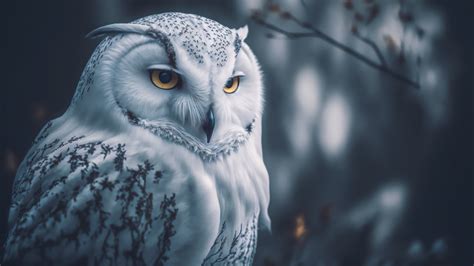 Majestic Snowy Owl HD Wallpaper