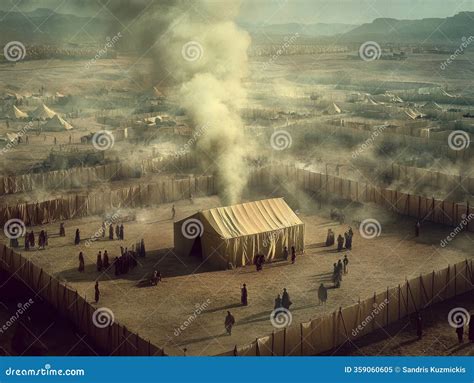 The Pillar Of Cloud Over The Tabernacle Of The Congregation In Desert ...