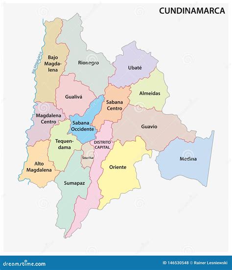 Map Of Cundinamarca Colombia