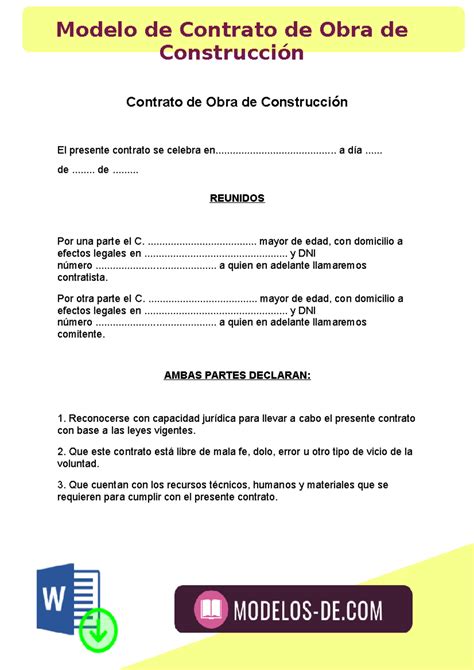 En Qué Consiste El Contrato De Obra – NJCJS