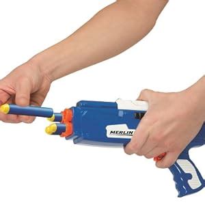 Buzz Bee Air Warriors Merlin Blaster Toy Gun with Comes with 12 Long ...
