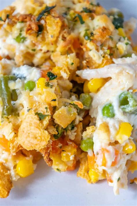Creamy Chicken Vegetable Casserole - Sweet Cs Designs