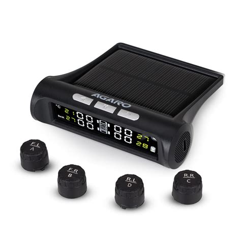 AGARO Primo Tyre Pressure Monitoring System, External USB/Solar TPMS ...