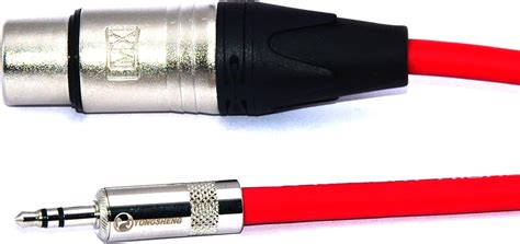 M. A. Enterprises PVC Rubber 3.5mm Stereo Plug to XLR Female Microphone ...