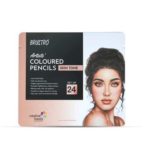 Brustro Artist's Colour Pencil Skin Tone – SCOOBOO