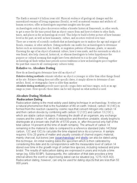 Image result for Problems with Absolute Dating Methods