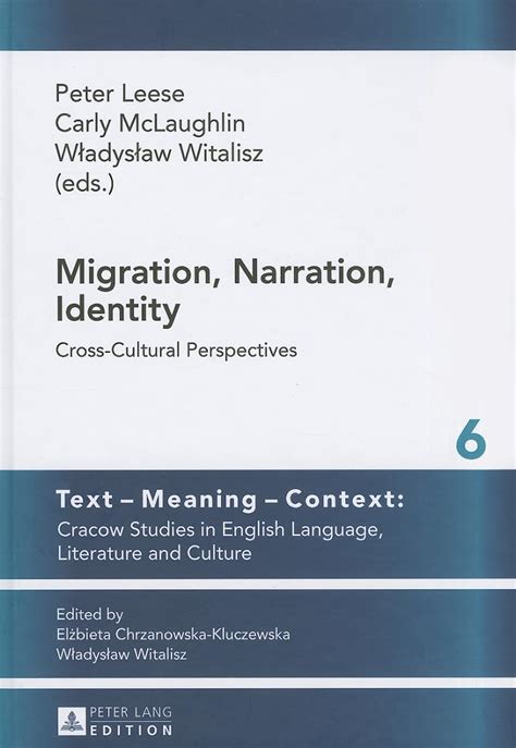 Buy Migration, Narration, Identity: Cross-Cultural Perspectives: 6 ...