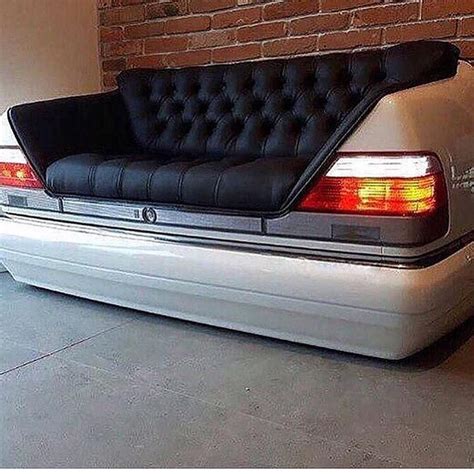 Mercedes Benz S Class (W140) Couch | Car part furniture, Cars room, Car furniture