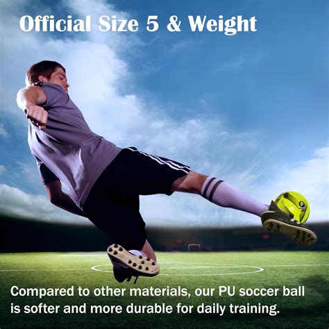 PP PICADOR Size 5 Soccer Ball Official for Adult Youths, Training Match ...