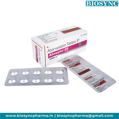 Atosync 20 - Atorvastatin Tablets IP - Biosync Pharmaceuticals Pvt Ltd