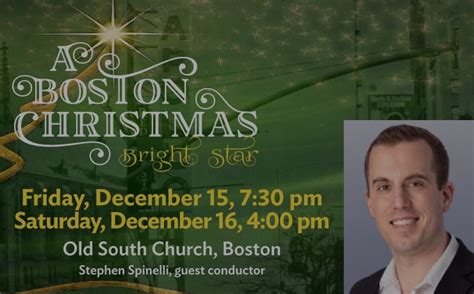 A Boston Christmas: Bright Star, Old South Church in Boston, 16 ...