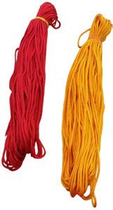 Sankalp Red Yellow Silk Thread Lal Dhaga Religious Yellow Silk Thread ...