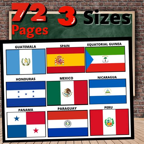 Hispanic Countries Flags