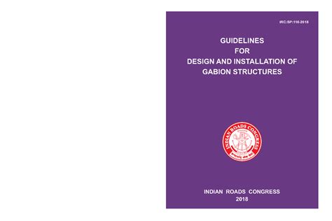 Guidelines for Design & Installation of Gabion Structures - IRC ...