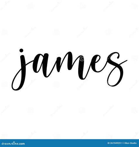 James Name Cursive