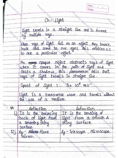 Physics Class 10 Light Notes 的图像结果