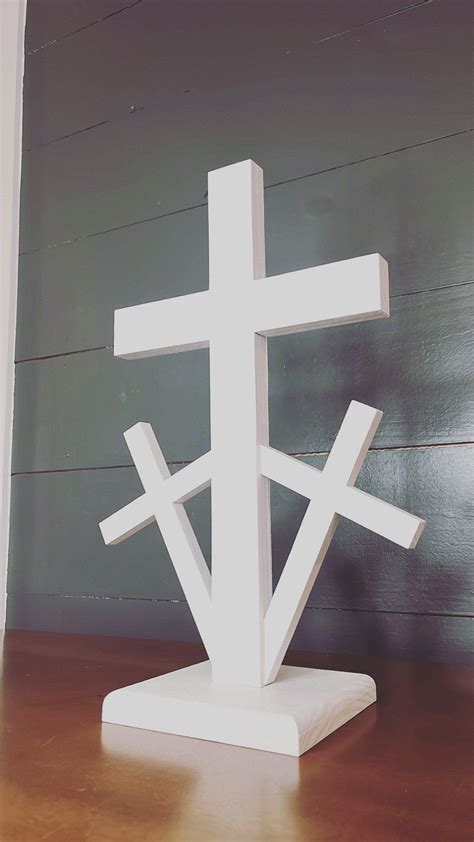 Triple Crosses, Calvary Representation, 3 Crosses, Wooden Crosses ...