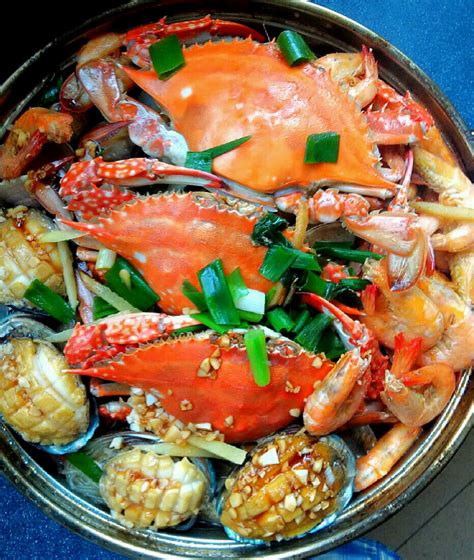海鲜盆菜的做法_【图解】海鲜盆菜怎么做如何做好吃_海鲜盆菜家常做法大全_阿杆_豆果美食