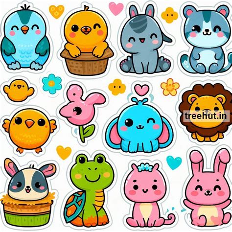 Animals Sticker Craft Ideas for Elementary Kids Learning Activities ...