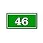 Hotel Room Number Plate - 46| Foam Board with UV Printed Finish |Green ...