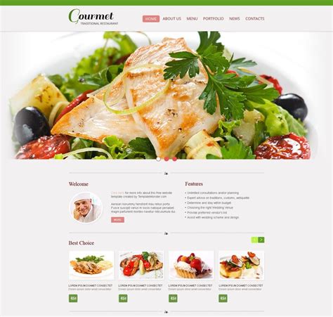 Free Restaurant Website Template - Setting Up a Positive Tone ...