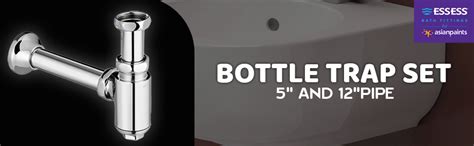 BATHSENSE by Asian Paints Bottle Trap lite Set with 5 inches and 12 ...