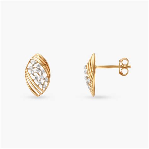 Luxe Lattice Daimond Stud Earrings