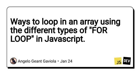Image result for For Loop JavaScript Array