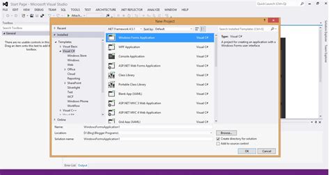 Image result for Creating No Code Windows Form Application