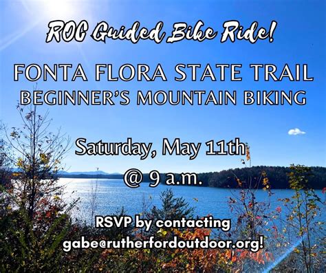 ROC Guided Mountain Biking: Fonta Flora State Trail, Fonta Flora ...