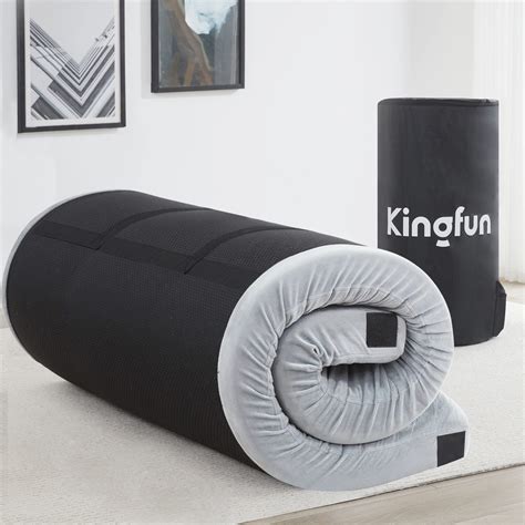 Kingfun Memory Foam Camping Mattress, 3 Inch Waterproof Floor Foldable ...