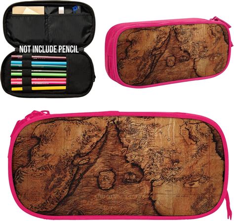 Map Of Middle Earth Pencil Case Cute Zipper Pen Case India | Ubuy