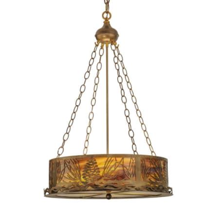 Meyda Tiffany 30168 4 Light 22" Wide Pendant with Handmade Shade ...