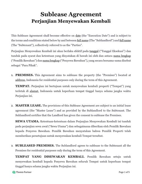 Legal Templates & Contracts in Indonesia | Instant Download