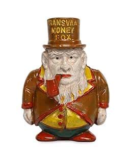 Antique/Vintage Style Cast Iron Mechanical Transvall Money Bank ...