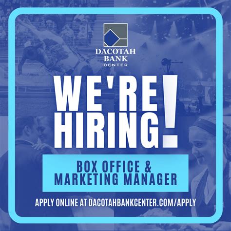 🚨 We’re Hiring! | Dacotah Bank Center