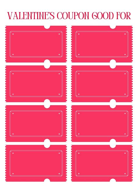 55+ Free Printable Valentine Coupon Ideas For Couples! • Sandjest Gifts