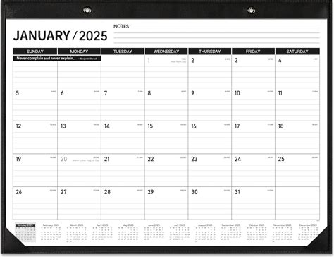 Large Print 2025 Calendar