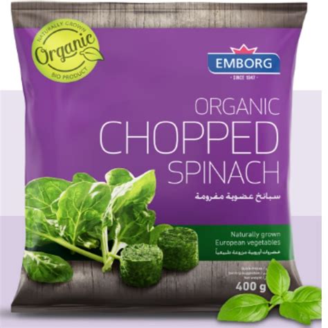 Organic Chopped Spinach 400g Emborg – JITCO