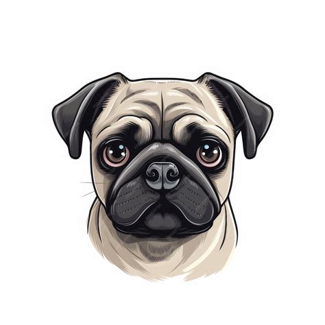 Premium Vector | Pug dog vector