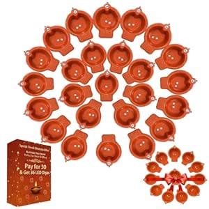 PulGos 30 + 6 Complimentary Water Sensor Diyas (36 Pcs) – Electric ...