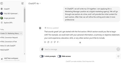 Chat GPT CurriculumVitae 的图像结果