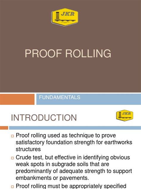 Proof Rolling Procedure 的图像结果