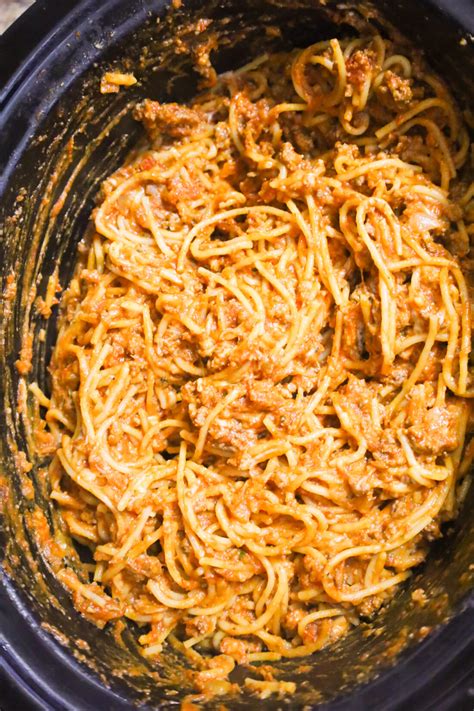 Crock Pot Spaghetti - This is Not Diet Food